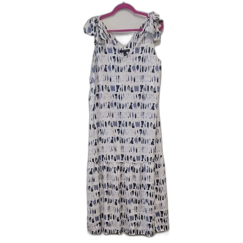 Banana Republic Monochrome Abstract Maxi Dress